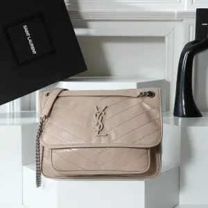 Saint Laurent Camera Bag Small Gray Silver Hardware Exact Size Unknown 259