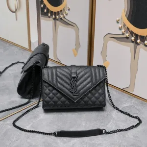 Saint Laurent LouLou Shoulder Bag Medium Gray Gold Hardware Exact Size Unknown 051