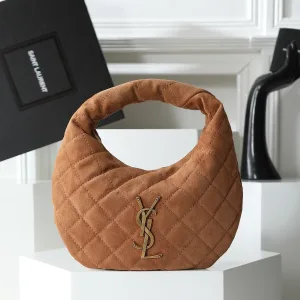 Saint Laurent Puffer Shoulder Bag Large Tan Gold Hardware Exact Size Unknown 078