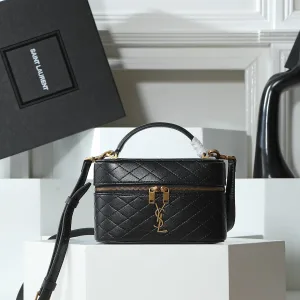 Saint Laurent Sac De Jour Satchel Medium Black Gold Hardware Exact Size Unknown 073