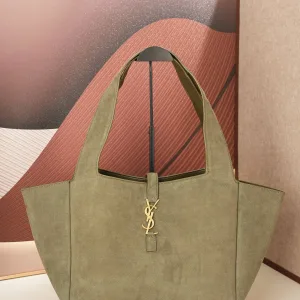 Saint Laurent Shopping Tote Bag Large Beige Gold Hardware Exact Size Unknown 130