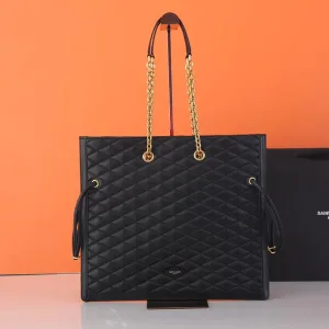 Saint Laurent Shopping Tote Bag Large Black Gold Hardware Exact Size Unknown 009