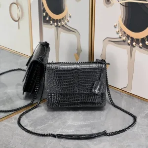Saint Laurent Kate Chain Bag Small Black Gold Hardware Exact Size Unknown 052