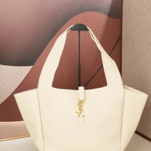 Saint Laurent Shopping Tote Bag Large Red Gold Hardware Exact Size Unknown 134