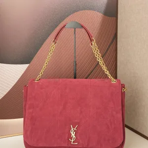 Saint Laurent Shopping Tote Bag Large Red Gold Hardware Exact Size Unknown 140