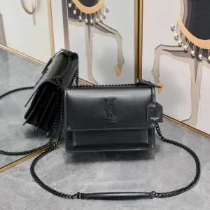 Saint Laurent Kate Chain Bag Small Black Gold Hardware Exact Size Unknown 058