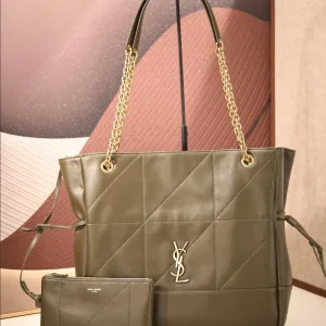 Saint Laurent Shopping Tote Bag Large Tan Gold Hardware Exact Size Unknown 108
