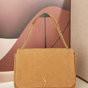 Saint Laurent Shopping Tote Bag Large Tan Gold Hardware Exact Size Unknown 136