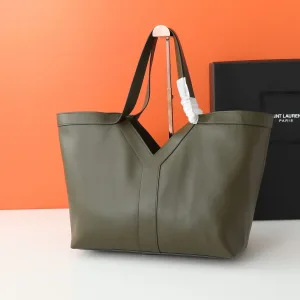 Saint Laurent Shopping Tote Bag Large Tan Gold Hardware Exact Size Unknown 249