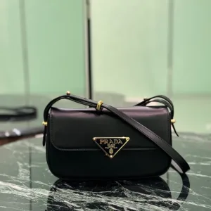Prada Camera Bag Small Black Gold Hardware