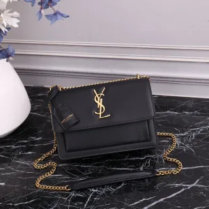 Saint Laurent Kate Chain Bag Small Black Gold Hardware Exact Size Unknown 219