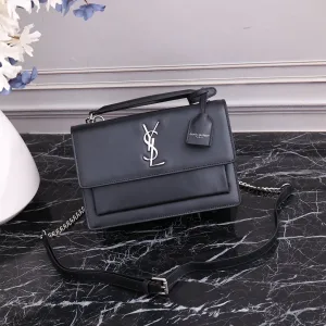 Saint Laurent Kate Chain Bag Small Black Silver Hardware Exact Size Unknown 208