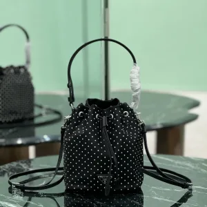 Prada ReNylon Backpack Small Black Silver Hardware
