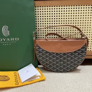 Goyard Boheme Hobo Bag Small Black Brown 25cm