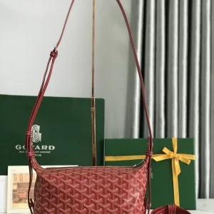 Goyard Croisiere Shoulder Bag Medium Red 28cm