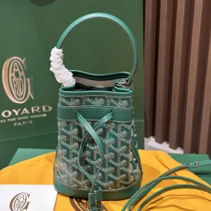 Goyard Saigon Mini Bucket Bag Small Green 20cm
