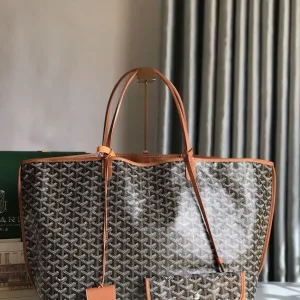 Goyard Saint Louis GM Tote Bag Large Black Brown 40cm