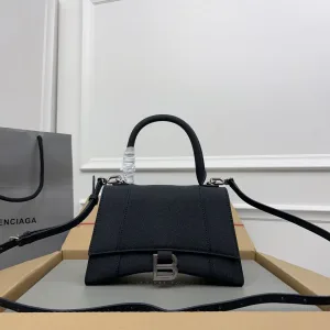 Balenciaga Hourglass Top Handle Small Black 23cm