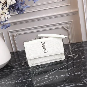 Saint Laurent Kate Chain Bag Small Gray Silver Hardware Exact Size Unknown 210
