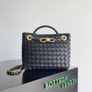 Bottega Veneta Andiamo Top Handle Bag Small Black 20cm