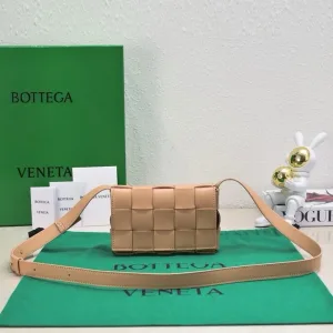 Bottega Veneta Cassette Shoulder Bag Small Peach 19cm