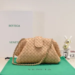 Bottega Veneta Chain Pouch Crossbody Small Peach 22cm