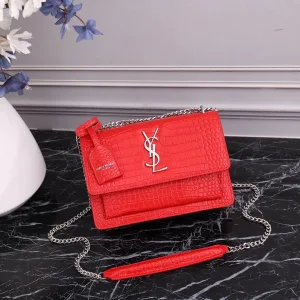 Saint Laurent Kate Chain Bag Small Red Gold Hardware Exact Size Unknown 211