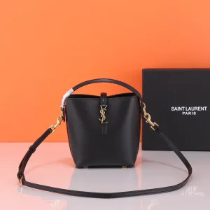 Saint Laurent Bucket Bag Medium Tan Gold Hardware Exact Size Unknown 020