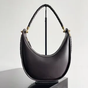 Bottega Veneta Sardine Shoulder Bag Small Dark Brown 22cm