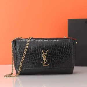 Saint Laurent Kate Chain Bag Small Tan Gold Hardware Exact Size Unknown 010