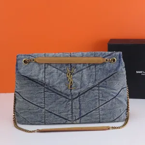 Saint Laurent Kate Chain Bag Small Tan Gold Hardware Exact Size Unknown 015