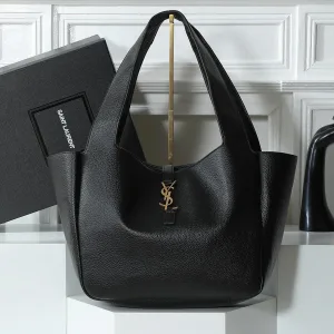 Saint Laurent Le 5 A 7 Hobo Bag Medium Black Gold Hardware Exact Size Unknown 074