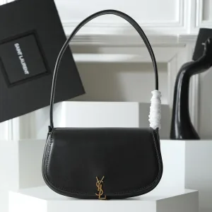 Saint Laurent Le 5 A 7 Hobo Bag Medium Black Gold Hardware Exact Size Unknown 110