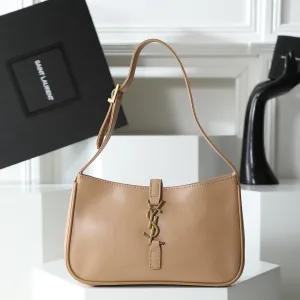 Saint Laurent Le 5 A 7 Hobo Bag Medium Tan Gold Hardware Exact Size Unknown 070