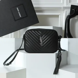 Saint Laurent Camera Bag Small Black Silver Hardware Exact Size Unknown 120