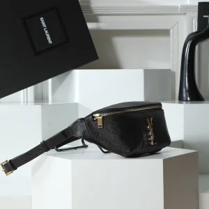 Saint Laurent Belt Bag Small Black Gold Hardware Exact Size Unknown 121