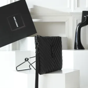 Saint Laurent LouLou Shoulder Bag Medium Black Silver Hardware Exact Size Unknown 231