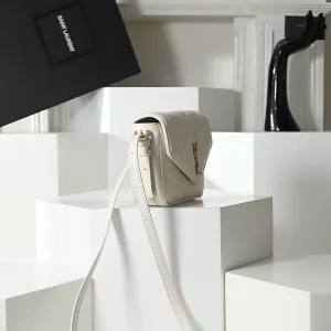 Saint Laurent Camera Bag Small White Silver Hardware Exact Size Unknown 258