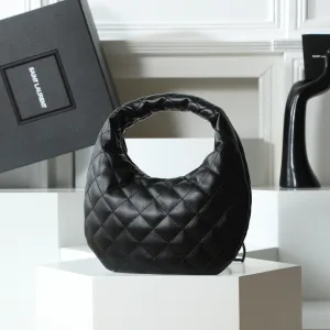 Saint Laurent Puffer Shoulder Bag Large Black Gold Hardware Exact Size Unknown 076