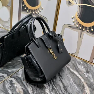 Saint Laurent Sac De Jour Satchel Medium Black Gold Hardware Exact Size Unknown 232