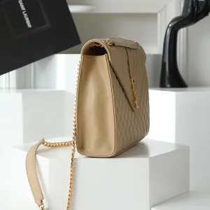 Saint Laurent Shopping Tote Bag Large Beige Gold Hardware Exact Size Unknown 091
