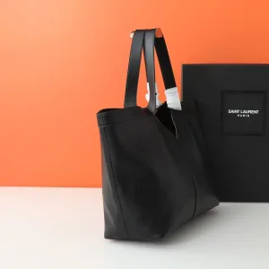 Saint Laurent Shopping Tote Bag Large Black Gold Hardware Exact Size Unknown 247