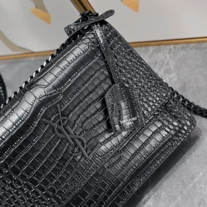 Saint Laurent Kate Chain Bag Small Black Gold Hardware Exact Size Unknown 052