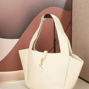 Saint Laurent Shopping Tote Bag Large Red Gold Hardware Exact Size Unknown 134