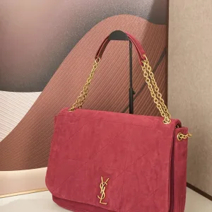 Saint Laurent Shopping Tote Bag Large Red Gold Hardware Exact Size Unknown 140