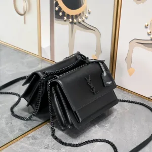 Saint Laurent Kate Chain Bag Small Black Gold Hardware Exact Size Unknown 058