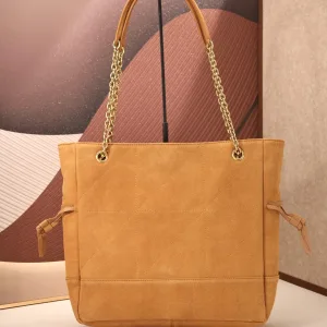 Saint Laurent Shopping Tote Bag Large Tan Gold Hardware Exact Size Unknown 102