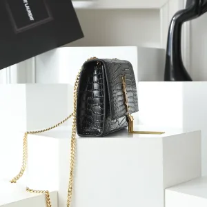 Saint Laurent Kate Chain Bag Small Black Gold Hardware Exact Size Unknown 115