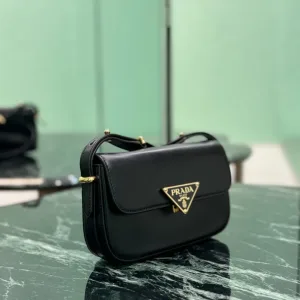 Prada Camera Bag Small Black Gold Hardware