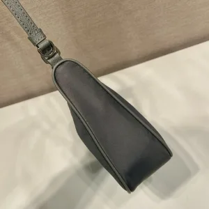Prada Cleo Hobo Small Slate Blue Silver Hardware